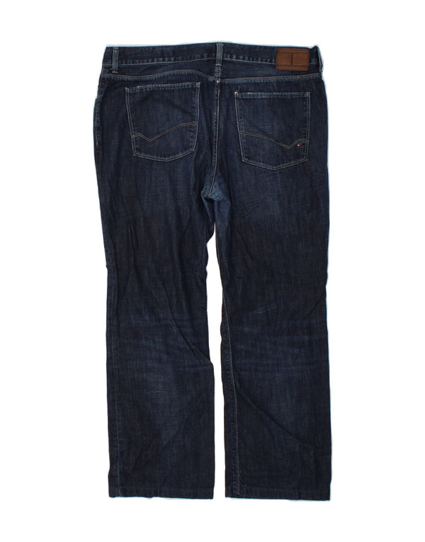 TOMMY HILFIGER Herren Straight Jeans W40 L29 Marineblau Baumwolle