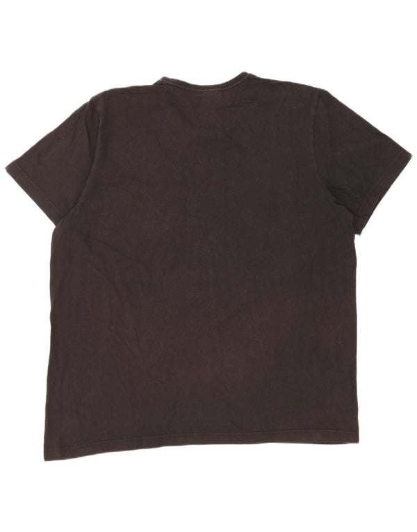 Adidas Herren Grafik T-Shirt Top XL Schwarz Baumwolle