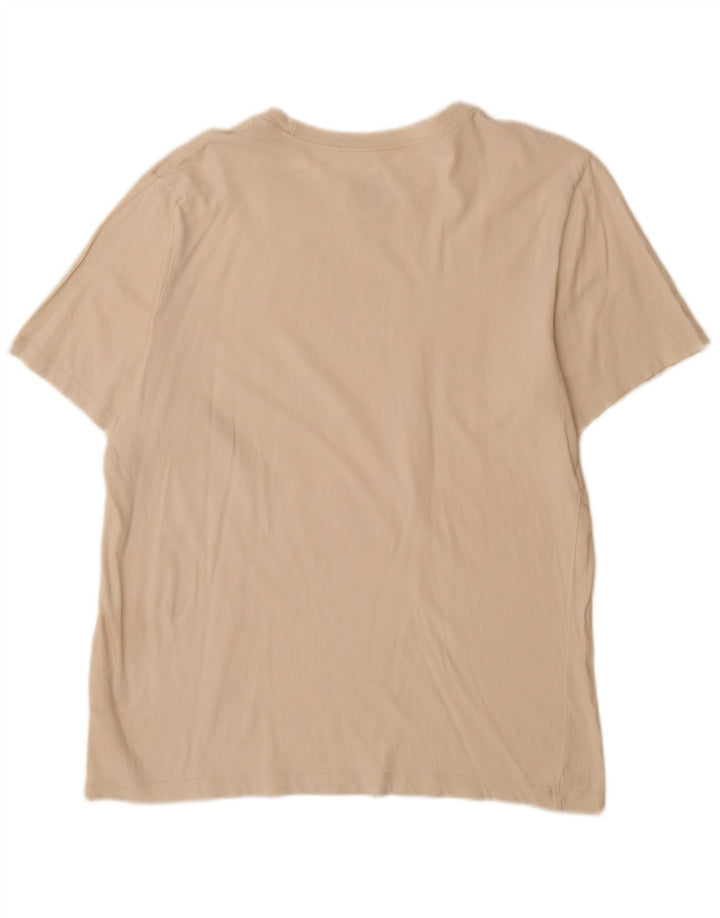 Nike Herren-T-Shirt mit Grafik, groß, aus Baumwolle in gebrochenem Weiß