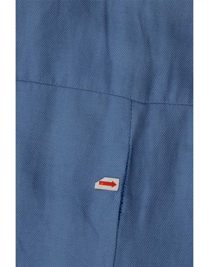 Zara Damen Mantel UK 12 Mittelblaue Baumwolle