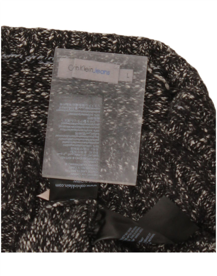 CALVIN KLEIN JEANS Rollkragenpullover für Damen, Gr. 16, Schwarz