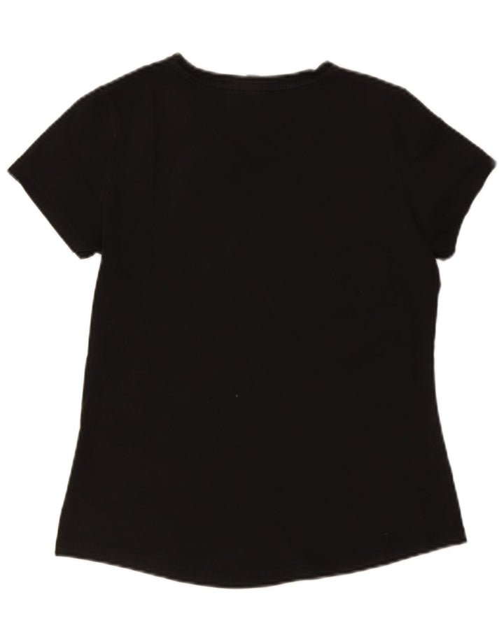 Puma Damen T-Shirt Top UK 12 Medium Schwarz