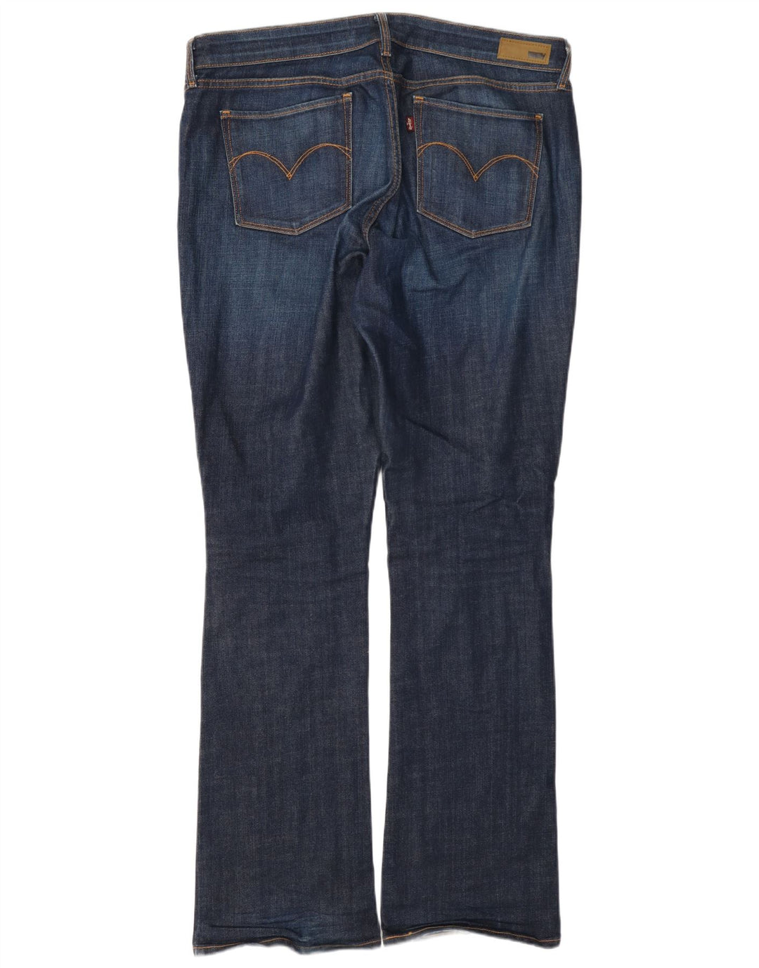 Levi's Damen-Bootcut-Jeans mit mittelhohem Bund, W33 L32, marineblaue Baumwolle