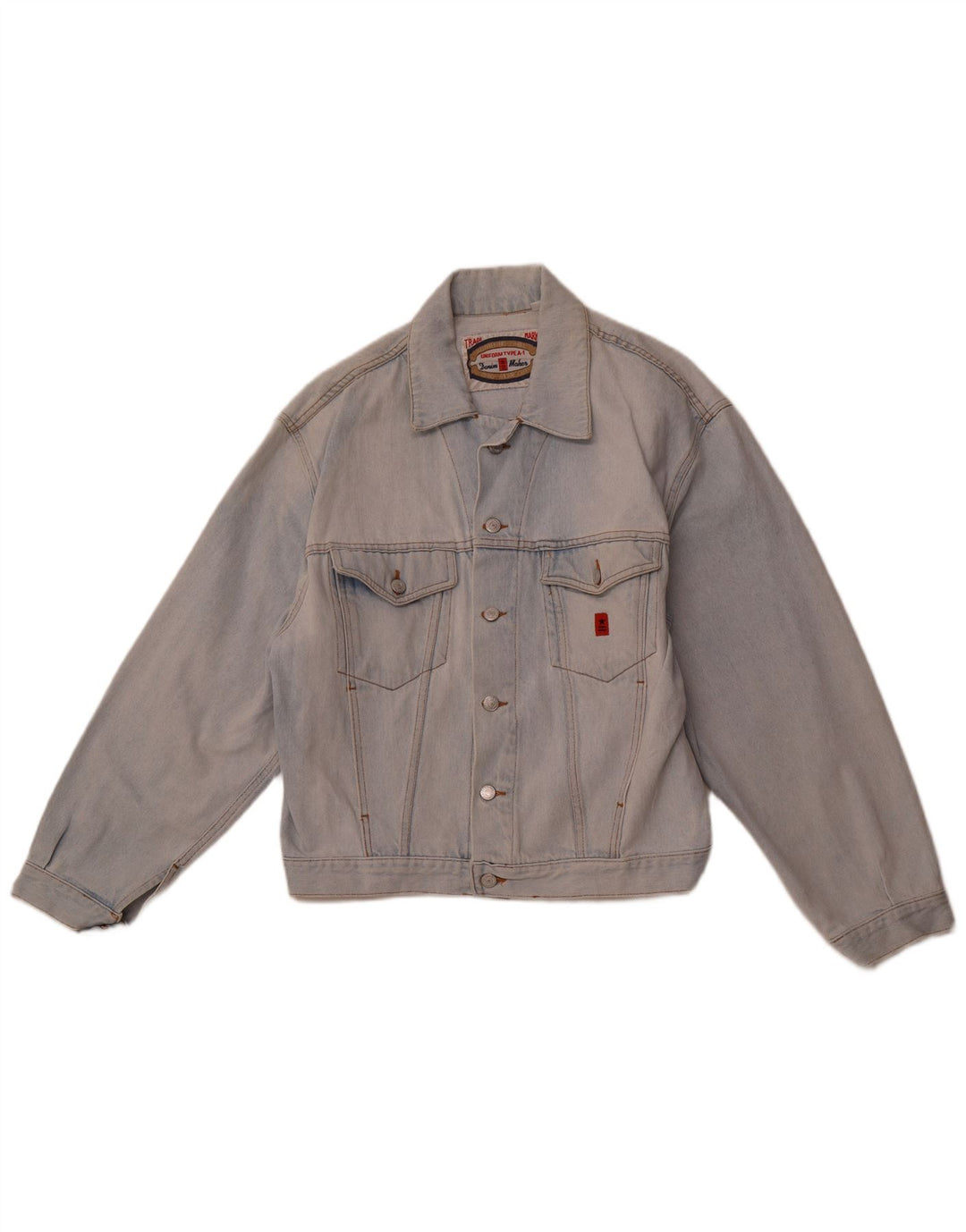 UNIFORM Herren Jeansjacke UK 38 Mittelblau