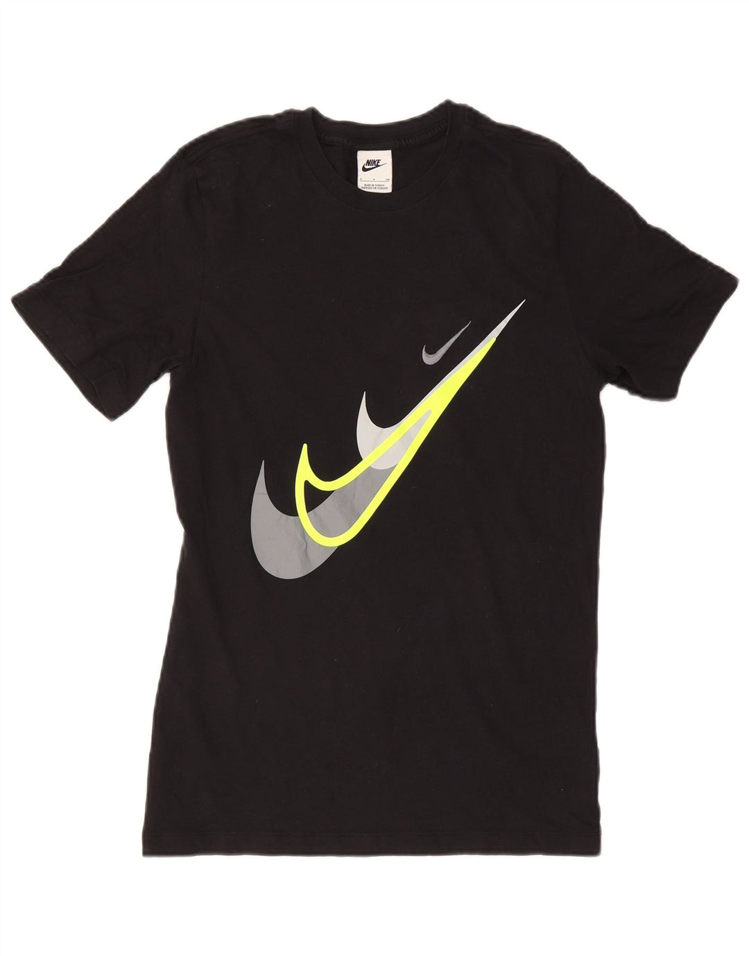 Nike Herren-T-Shirt mit Grafik, Größe S, schwarze Baumwolle