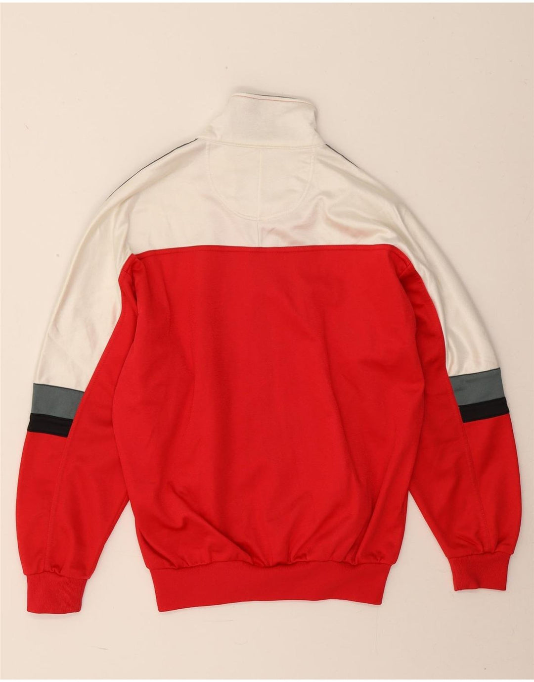 Asics Herren-Trainingsanzug mit grafischem Oberteil, Gr. 42, Größe L, Rot, Farbblock