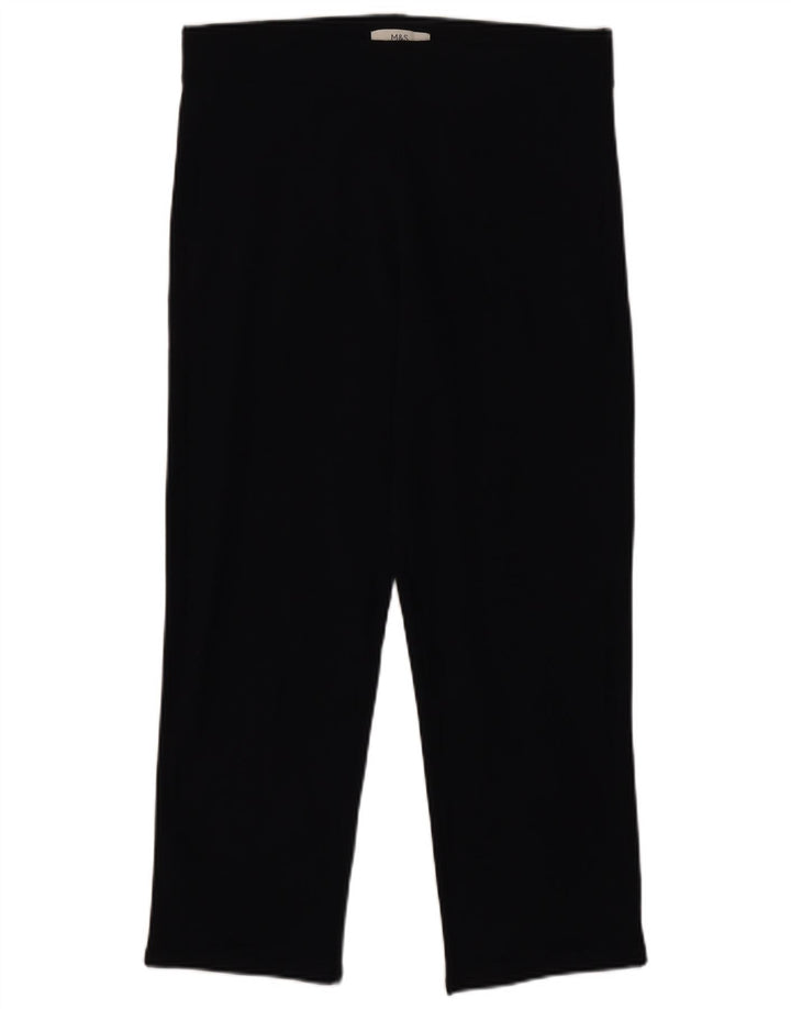 Marks & Spencer Damen Leggings UK 14 Large Marineblau Baumwolle