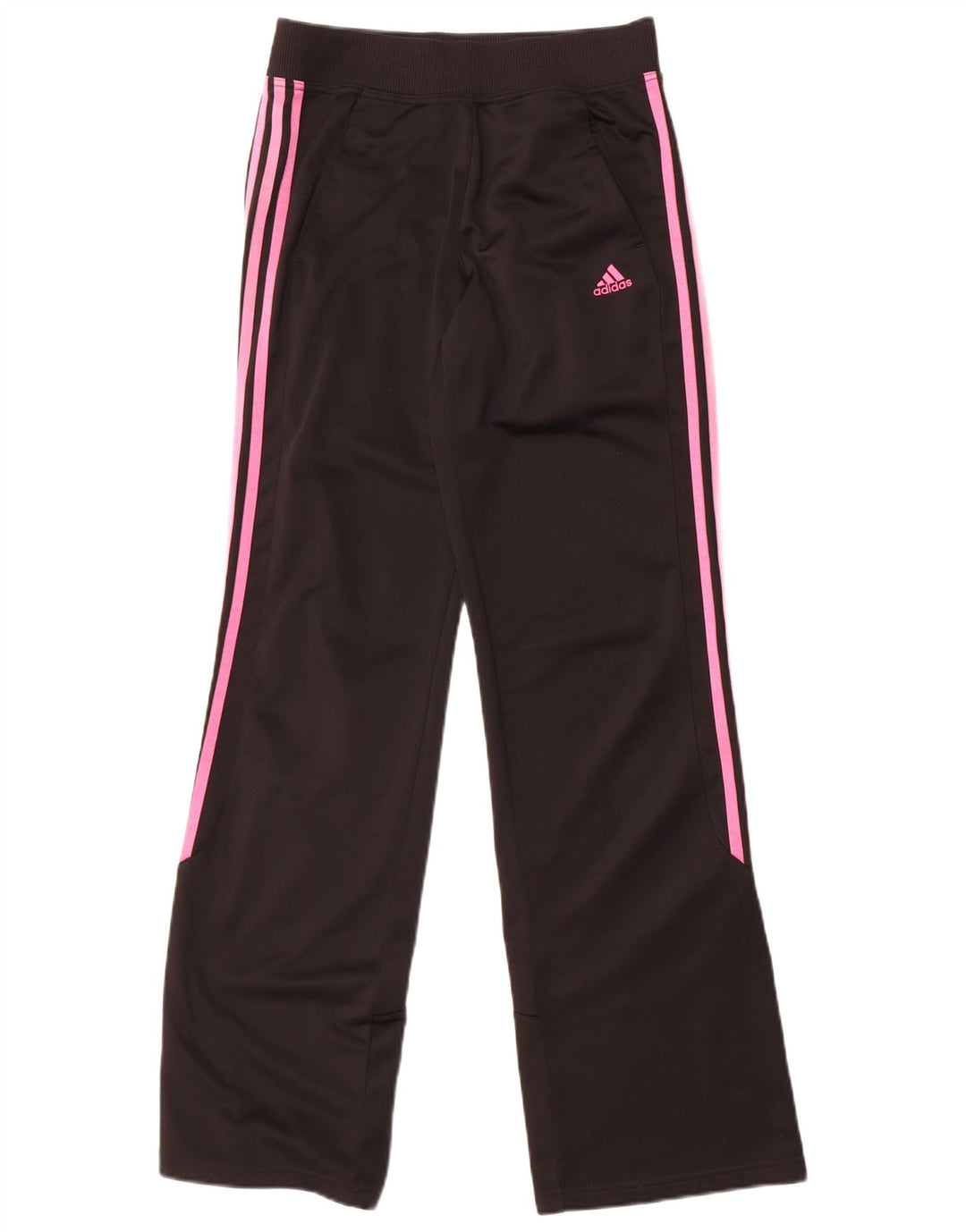 Adidas Mädchen-Trainingshose, 15–16 Jahre, schwarzes Polyester