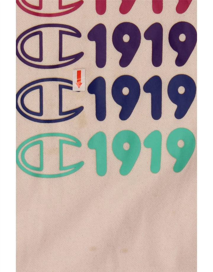 CHAMPION Sweatshirt-Pullover für Mädchen, 11–12 Jahre, groß, rosa, Farbblock