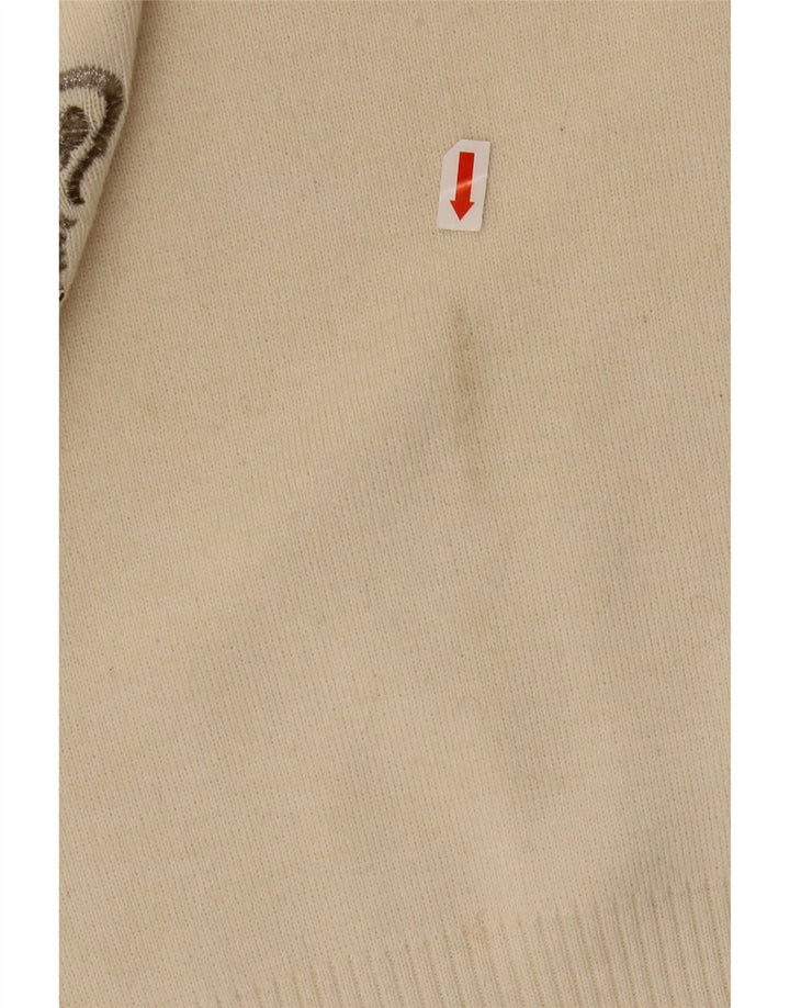 BOGNER Damen-Pullover mit Rollkragen, Gr. 40, Beige, Paisley-Wolle