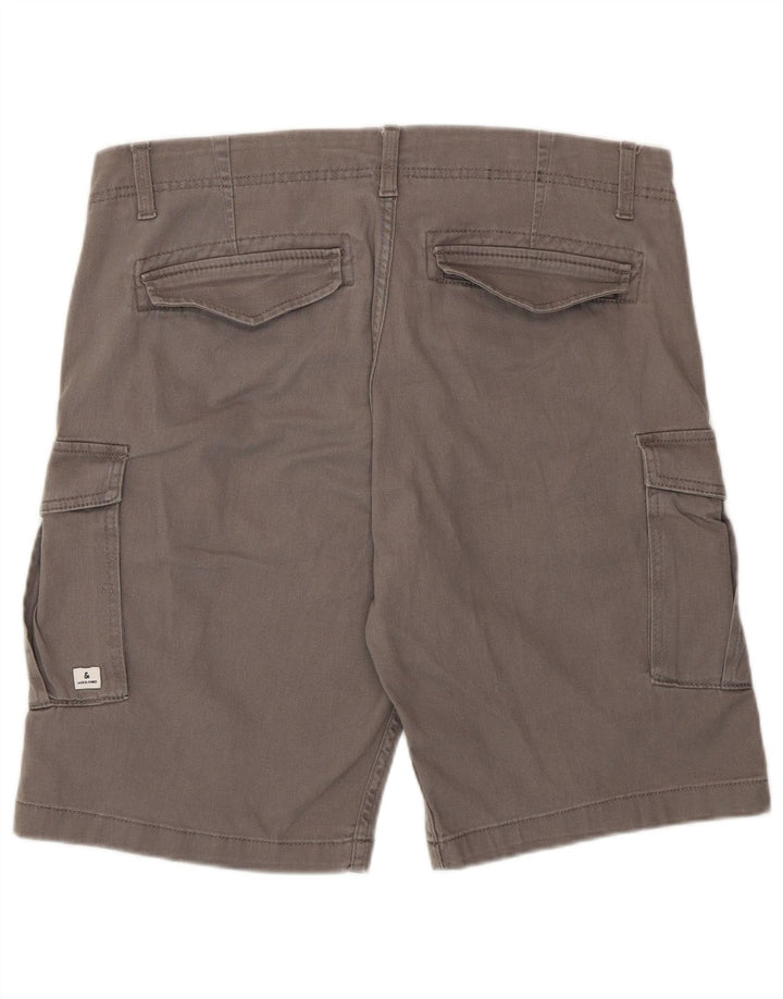Jack & Jones Herren Cargo-Shorts, Größe L, W36, Grau, Baumwolle