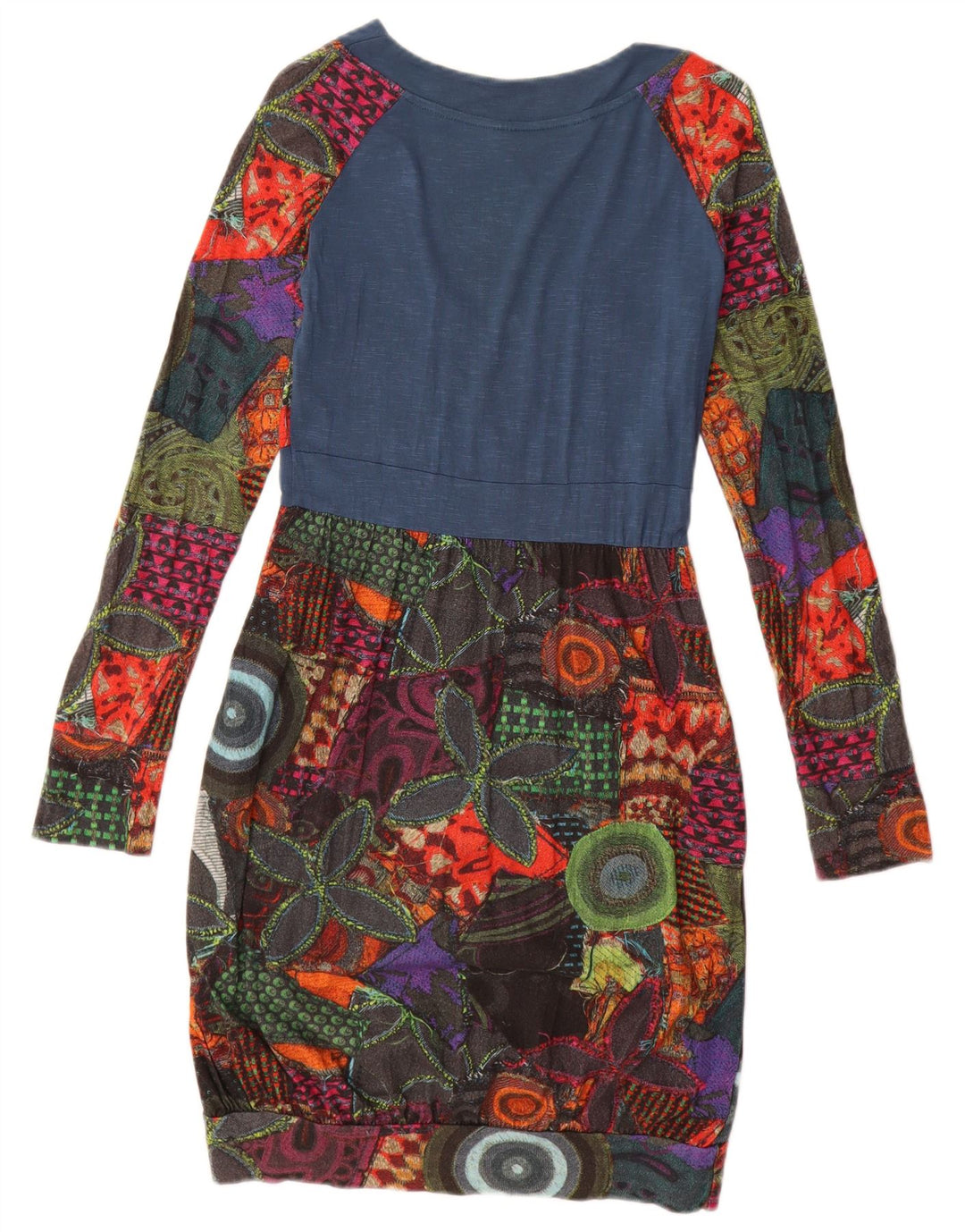 Desigual Damen Graphic Bubble Dress UK 12 Medium Mehrfarbig Geometrisch
