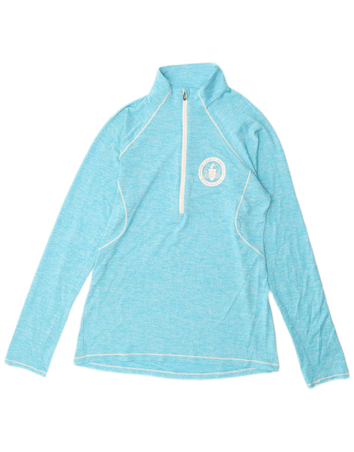 UNDER ARMOUR Damen Heat Gear Pullover-Trainingsanzugoberteil, UK 12, Mittelblau