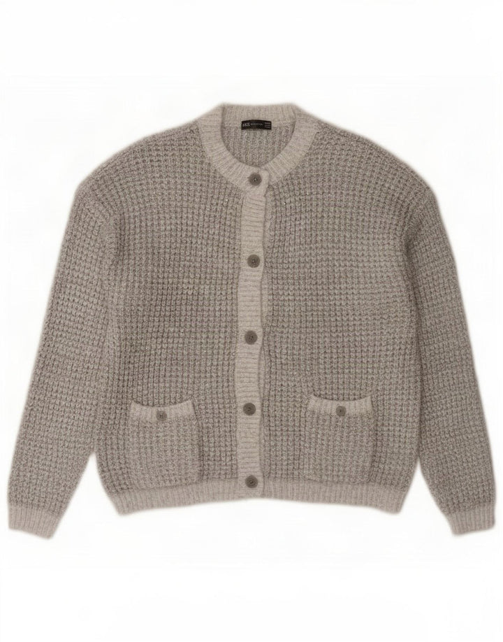 Marks & Spencer Damen-Strickjacke in Übergröße, Gr. 40, Größe L, Grau meliert