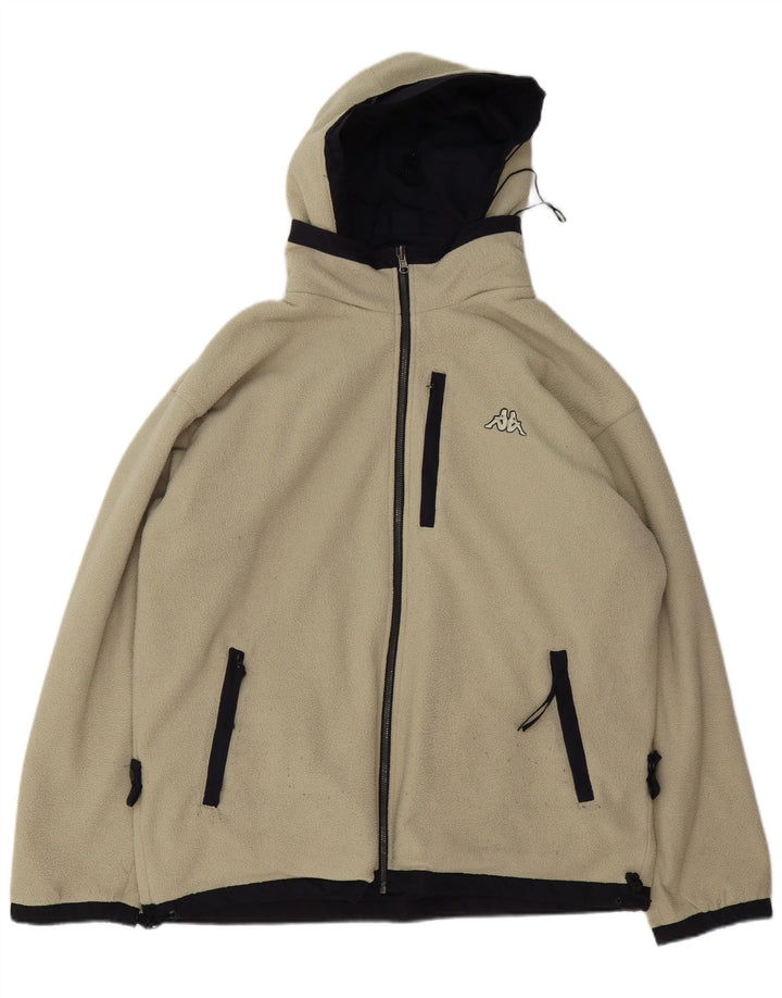 Kappa Herren Kapuzen-Wendejacke UK 40 Large Marineblau