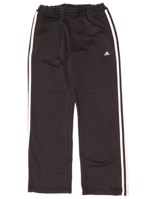 Adidas Damen Trainingshose UK 10 Small Schwarz Polyester