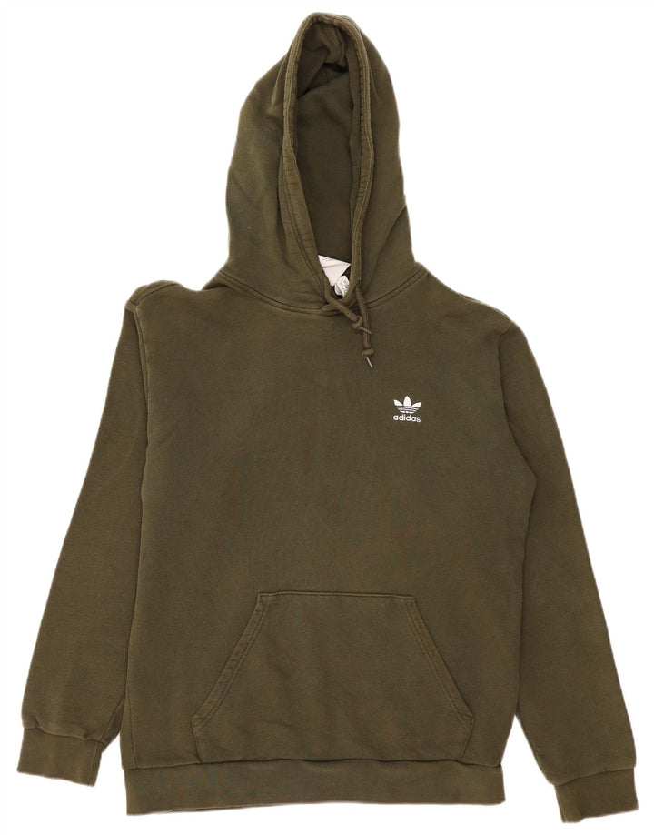 Adidas Herren Kapuzenpullover, mittlere Khaki-Baumwolle
