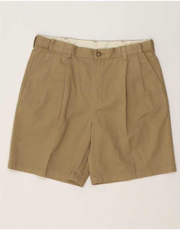 L.L.Bean Herren Pegged Chino Shorts W35 Large Khaki Baumwolle