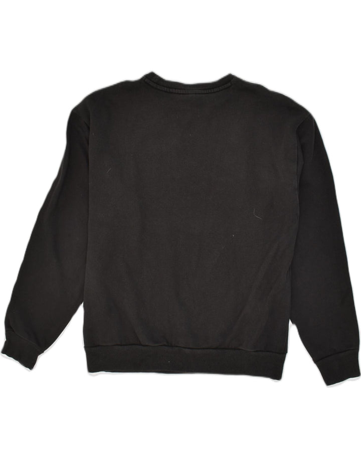 PUMA Womens Graphic Sweatshirt Jumper UK 10 Small  Black Cotton | Vintage Puma | Thrift | Second-Hand Puma | Used Clothing | Messina Hembry 