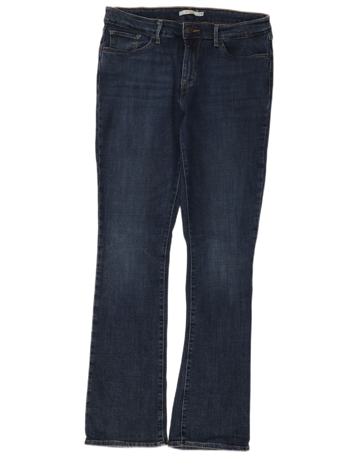 Levi's Damen 715 Bootcut Jeans W32 L32 Marineblau Baumwolle