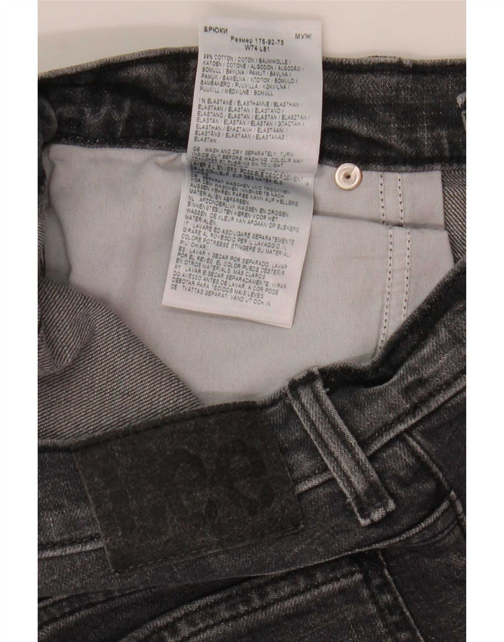 Lee Herren Rider Slim Jeans W29 L29 Graue Baumwolle