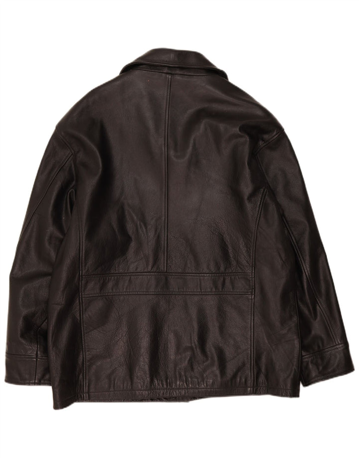 Vintage Herren Lederjacke UK 40 Large Schwarz