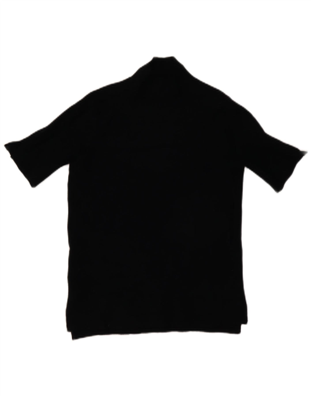 Zara Damen Strick-Kurzarmoberteil UK 12 Mittelschwarze Viskose