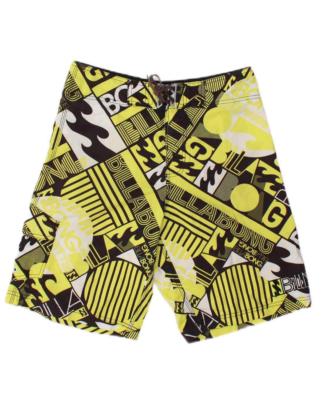 Billabong Herren-Badeshorts mit Grafik, mittelgelbes geometrisches Polyester