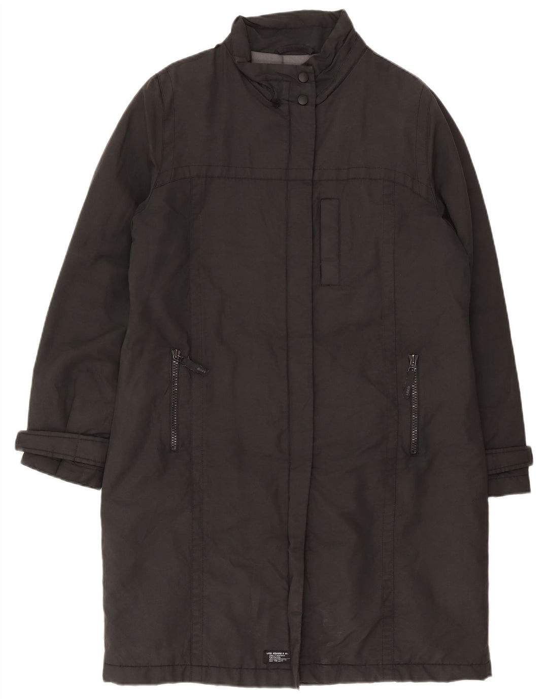 Levi's Damen-Windbreaker-Mantel, UK 18, XL, graue Baumwolle
