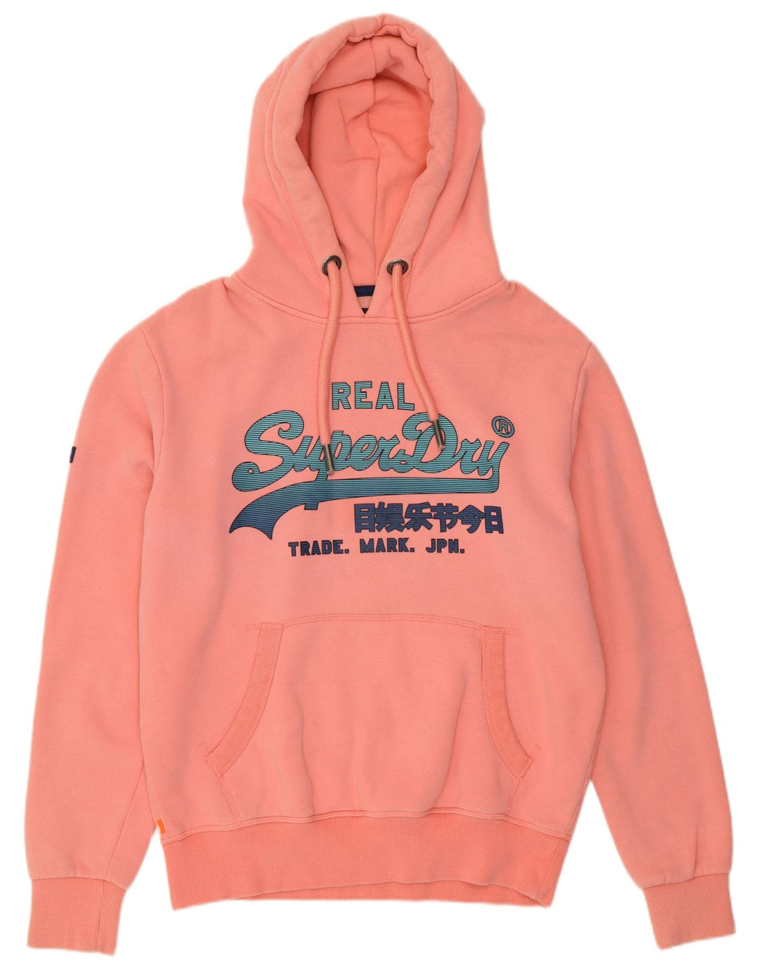 SUPERDRY Herren-Kapuzenpullover mit Grafik, Größe L, rosa, Baumwolle
