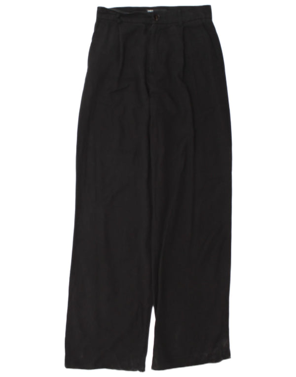 Marks & Spencer Damen Chino-Hose mit Pegged, Größe S, W26, L34, schwarzes Lyocell