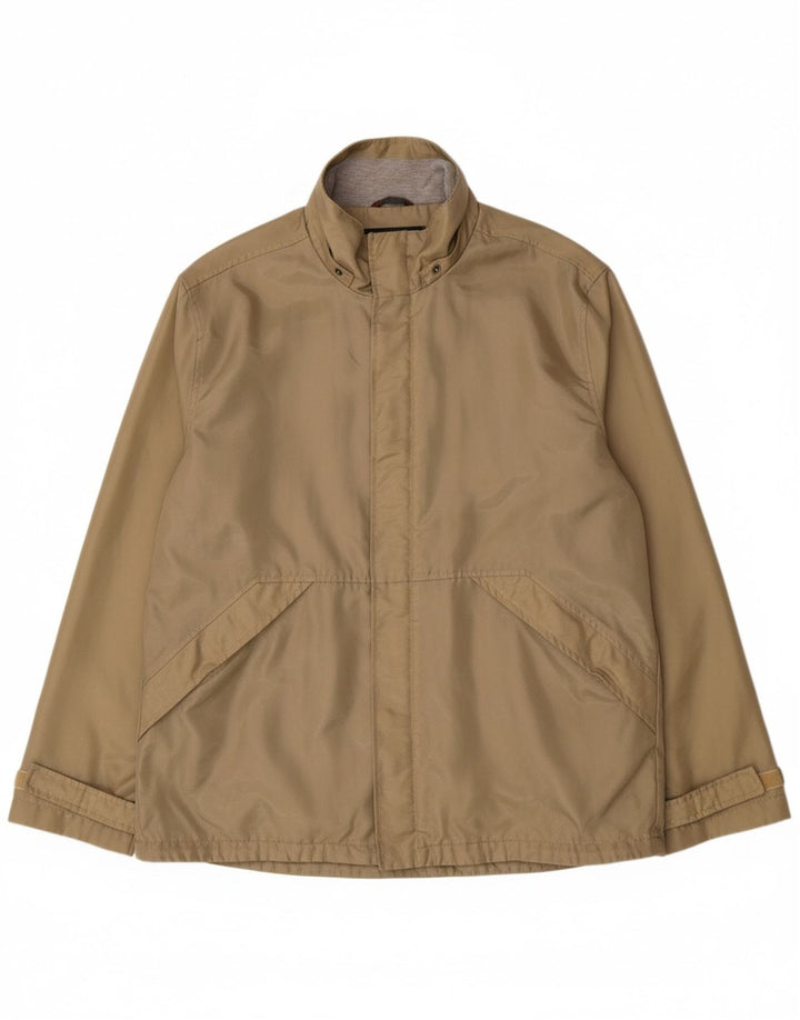 INVICTA Mens Rain Jacket UK 44 2XL Khaki Polyamide