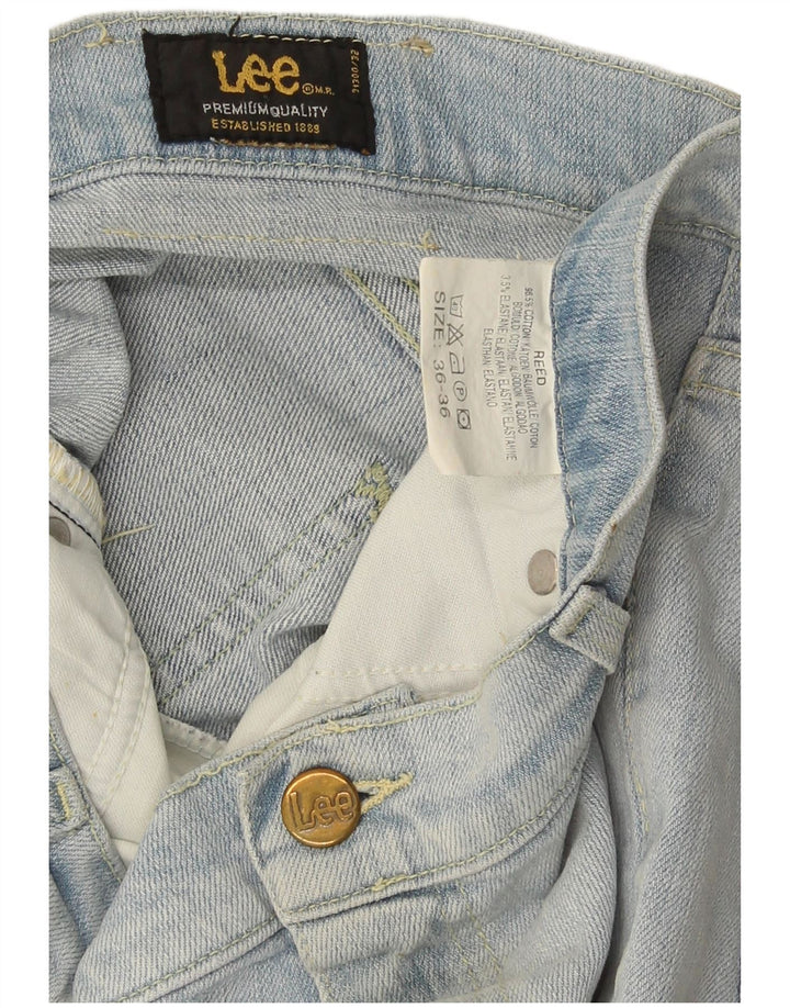 Lee Herren REED Bootcut Jeans W36 L28 Blaue Baumwolle