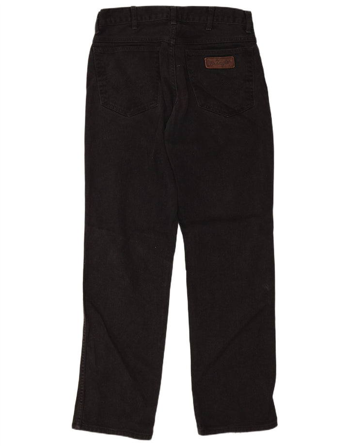Wrangler Herren Texas Straight Jeans W32 L32 Schwarze Baumwolle