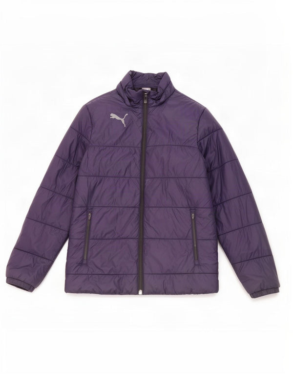 Puma Mädchen wattierte Jacke 13-14 Jahre Lila Polyester