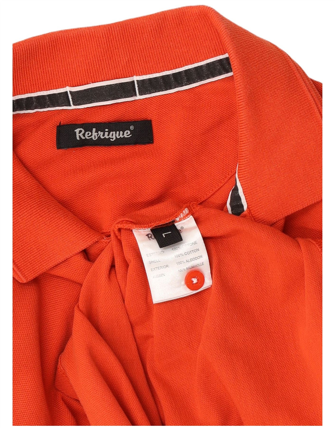 Refrigue Herren-Poloshirt, große Baumwolle, Orange