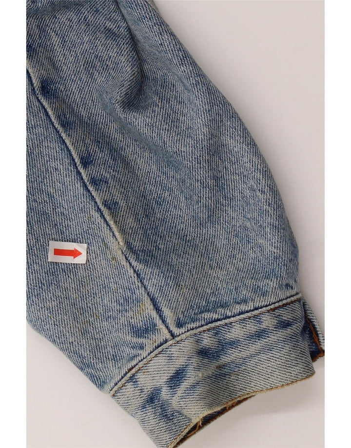 Vintage Herren Jeansjacke UK 38 Mittelblaue Baumwolle