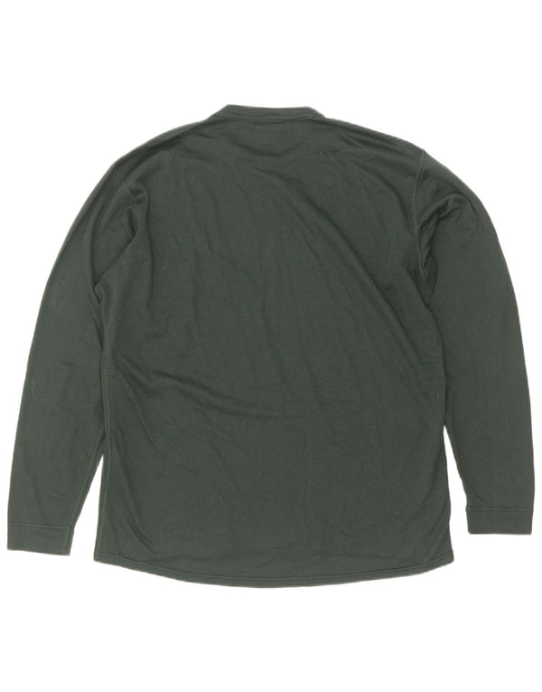 Patagonia Mens Top Long Sleeve Medium Green Polyester