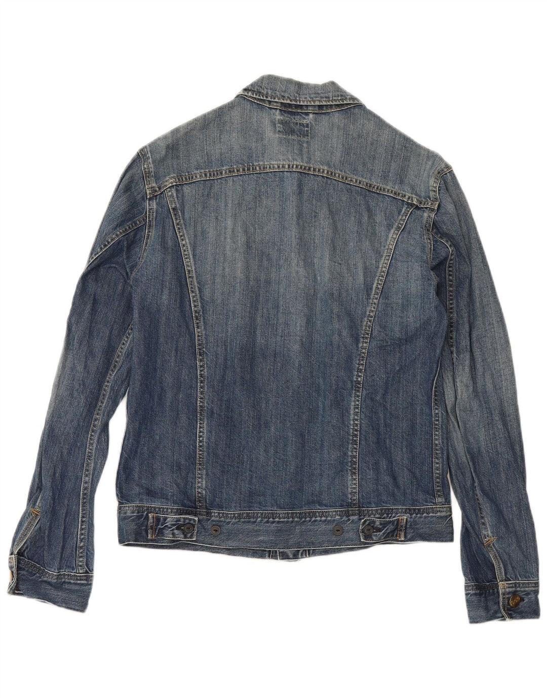 Lee Damen Jeansjacke UK 16 Large Blaue Baumwolle