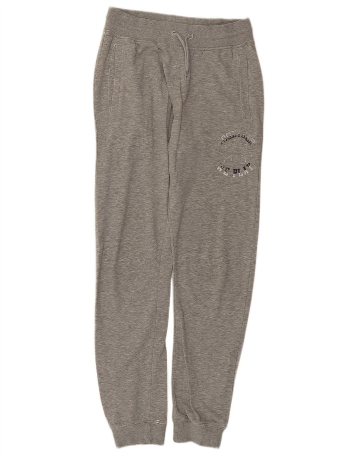 Ellesse Herren-Trainingshose, Jogginghose, Größe S, graue Baumwolle