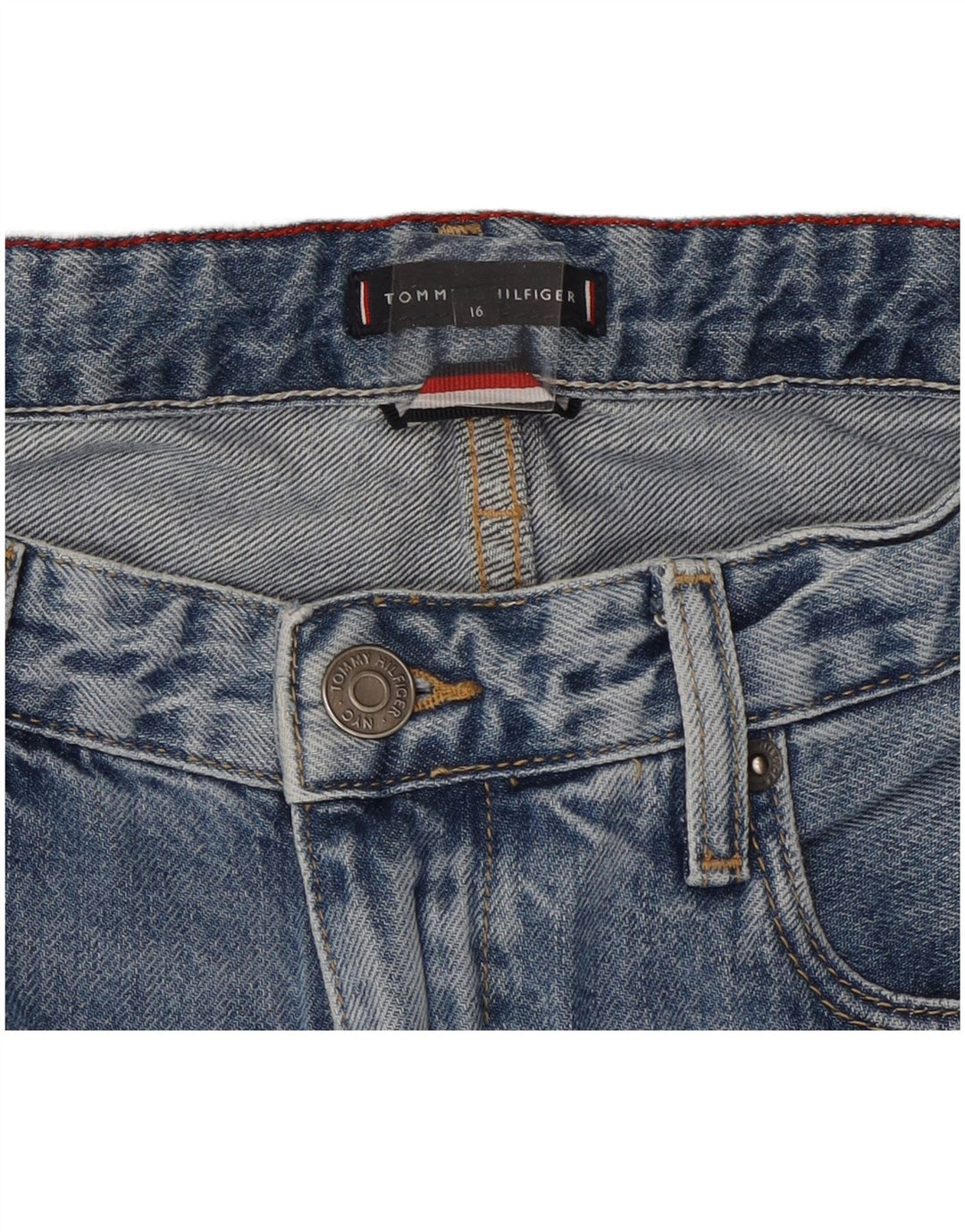 Tommy Hilfiger Denim-Shorts für Jungen, 15–16 Jahre, W28, Blau