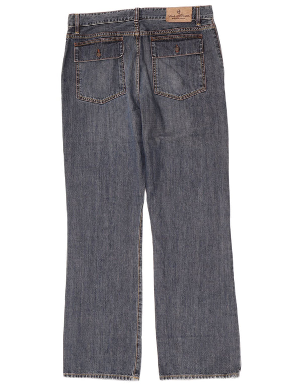 Conte of Florence Herren Straight Jeans IT 52 XL W36 L34 Blaue Baumwolle