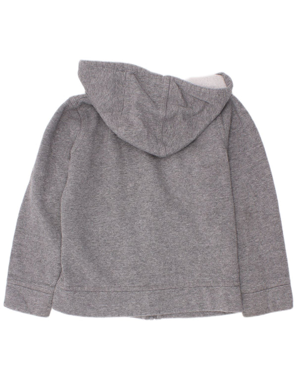 Nike Jungen-Kapuzenpullover mit Reißverschluss, 6–7 Jahre, groß, grau gefleckte Baumwolle