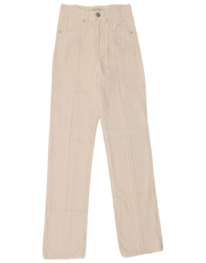 Zara Damen Straight Jeans EU 32 2XS W22 L31 Weiß