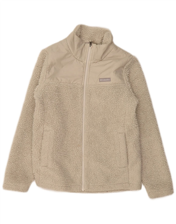 COLUMBIA Damen Fleecejacke UK 14 Medium Beige Polyester