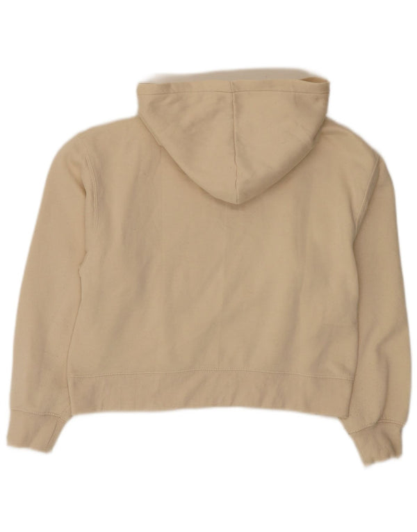 Zara Mädchen Crop Hoodie Pullover 13-14 Jahre Beige Polyester