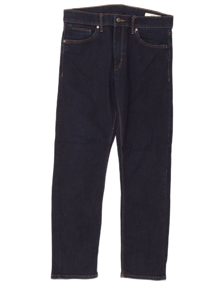 Marks & Spencer Herren Slim Jeans W30 L29 Marineblau Baumwolle