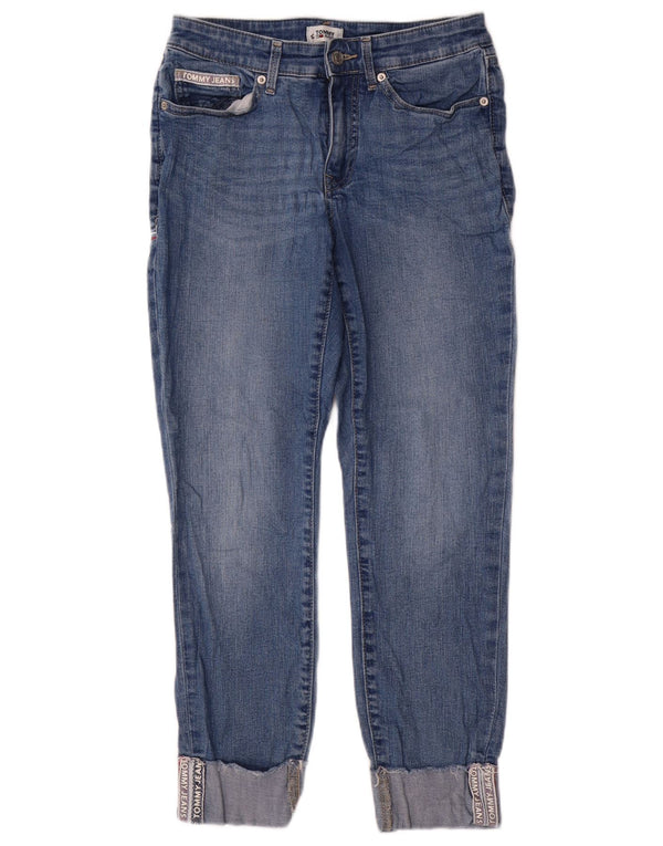 Tommy Hilfiger Damen Tapered Jeans US 4 Small W27 L26 Blaue Baumwolle