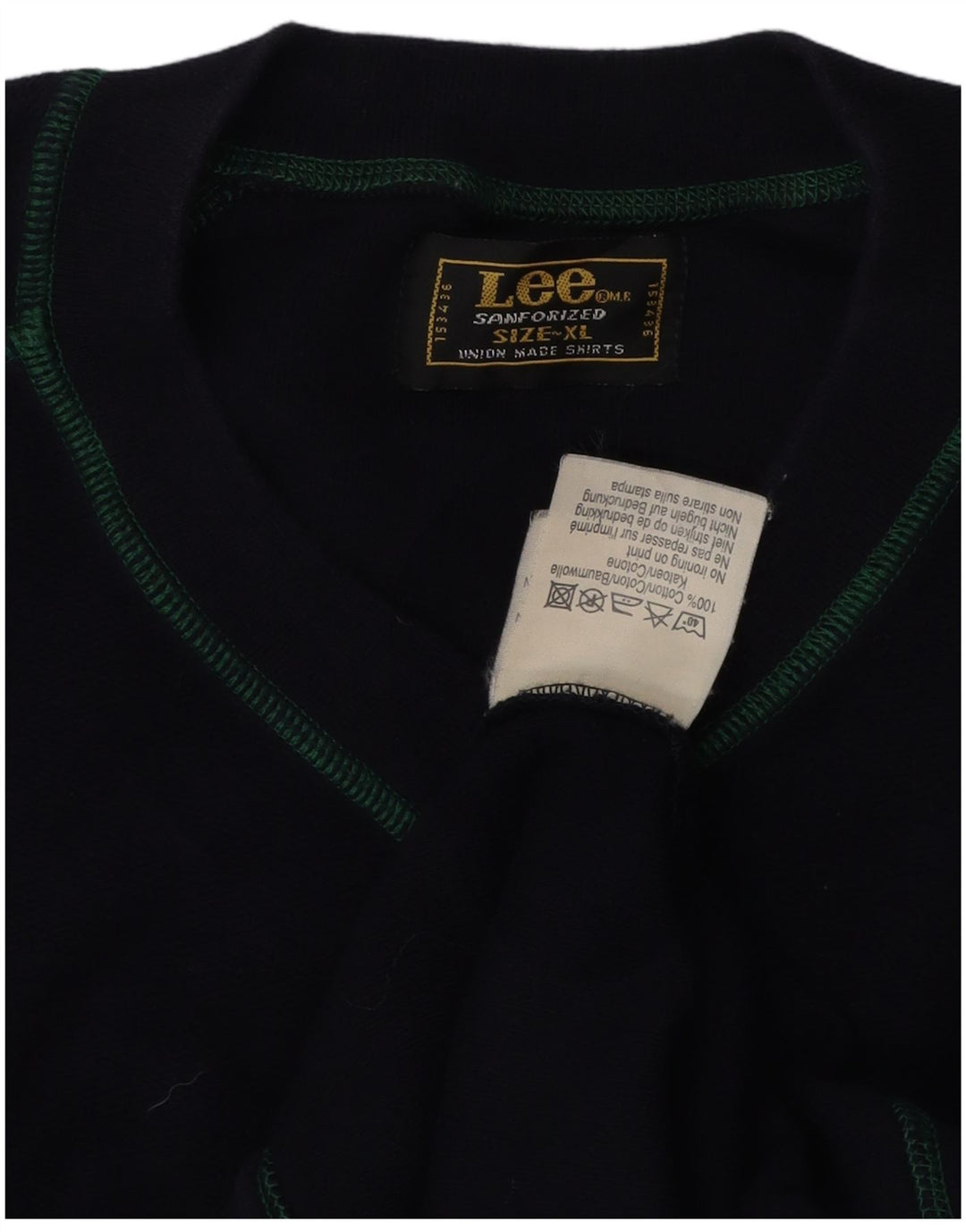 LEE Herren Sweatshirt Pullover XL Marineblau Baumwolle