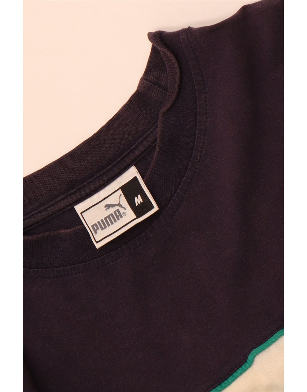 Puma Herren T-Shirt Top Mittelweiß Farbblock